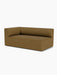 An angled studio shot of the Eave Modular Sofa, 96, Corner 192, upholstered in a textured brown fabric on a white background.
