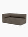 Angled view of the Eave Modular Sofa, 96, Corner 192. This left-corner section features a textured brown upholstery.