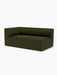 The Eave Modular Sofa, 96, Corner 192, shown from an angle. The L-shaped sofa is upholstered in a dark olive-green fabric.