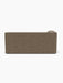 Back view of the Eave Modular Sofa, 96, Corner 192 in textured brown Safire fabric against a white background.