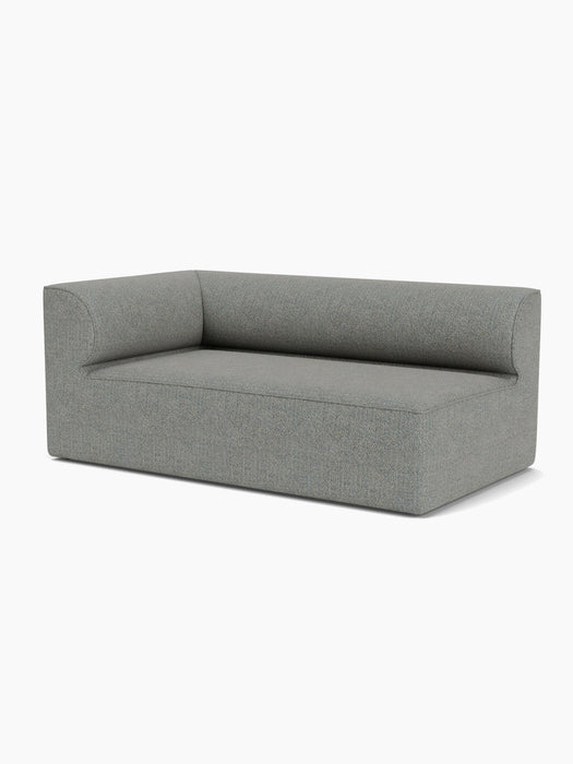 Eave Modular Sofa, 96, Corner 192, a left-hand corner module upholstered in light grey Safire 12, viewed from an angle.