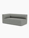 Eave Modular Sofa, 96, Corner 192, a left-hand corner module upholstered in light grey Safire 12, viewed from an angle.