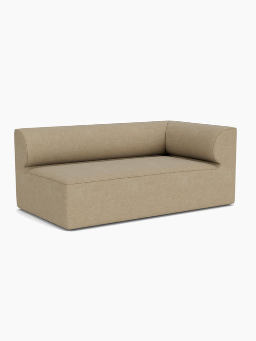 A light brown Eave Modular Sofa, 96, Corner 192 with a right-hand corner, upholstered in textured bouclé fabric.