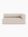 Front view of the Eave Modular Sofa, 96, Corner 192, a right-hand corner piece in light textured fabric on white background.