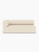 Front view of the Eave Modular Sofa, 96, Corner 192 in light beige Logan Jasmine fabric, shown against a white background.