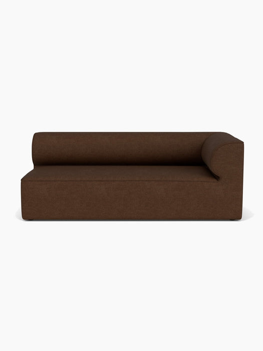 The Eave Modular Sofa, 96, Corner 192, a right corner module, is shown from the front in a textured brown Audo Bouclé 07.