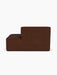The back of the Eave Modular Sofa, 96, Open End 144, upholstered in a textured, dark brown fabric against a white background.