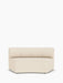 Front view of the Eave Seamline Modular Sofa, 86, Concave, Open Section, upholstered in a light-coloured fabric.