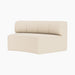 Eave Seamline Modular Sofa, 86, Concave, Open Section - Logan Jasmine