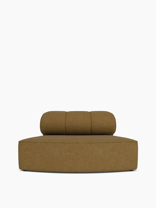 The Eave Seamline Modular Sofa, 86, Convex Open Section in Audo Bouclé 06 fabric, viewed from the front on a white background
