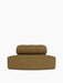 The Eave Seamline Modular Sofa, 86, Convex Open Section in Audo Bouclé 06 fabric, viewed from the front on a white background