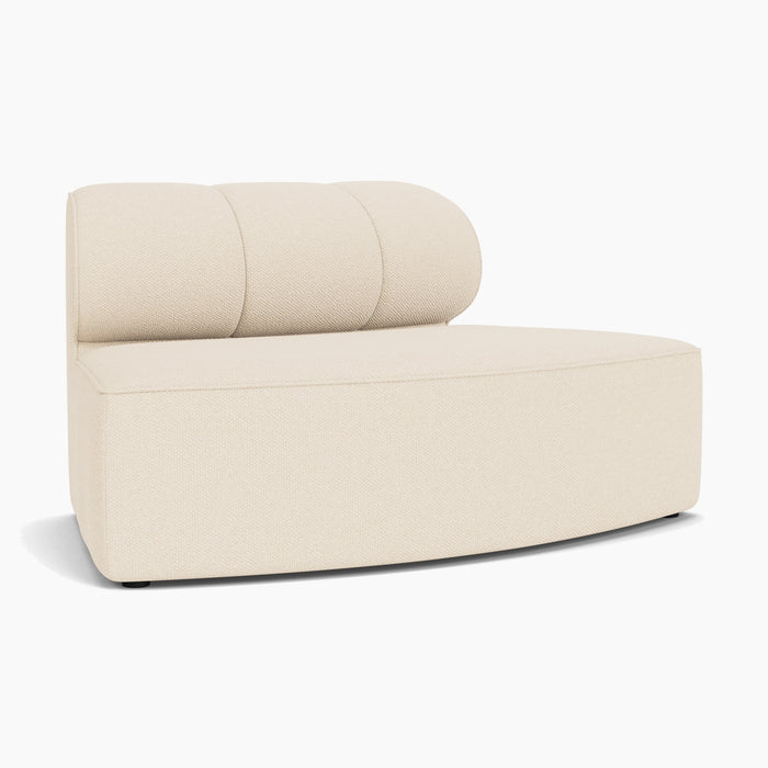 Eave Seamline Modular Sofa, 86, Convex Open Section - Logan Jasmine