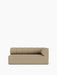 Front view of the Eave Seamline Modular Sofa, 86, Corner 172 in a beige fabric, with a segmented backrest and a right arm.