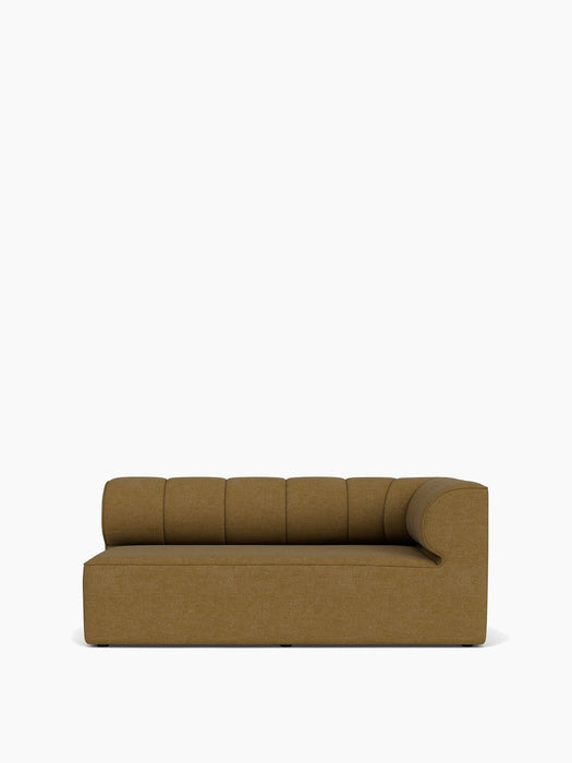 Front view of the Eave Seamline Modular Sofa, Corner 172, upholstered in a textured brown fabric against a white background.