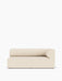 A front view of the Eave Seamline Modular Sofa, Corner 172, in a light cream bouclé fabric against a plain white background.