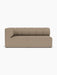 A left-hand corner module of the Eave Seamline Modular Sofa, 86, Corner 172, upholstered in textured Logan Flint fabric.