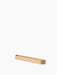 The Epoch Rack 79 in natural oak, a long and shallow wooden shelf with rounded ends, shown at an angle on a white background.