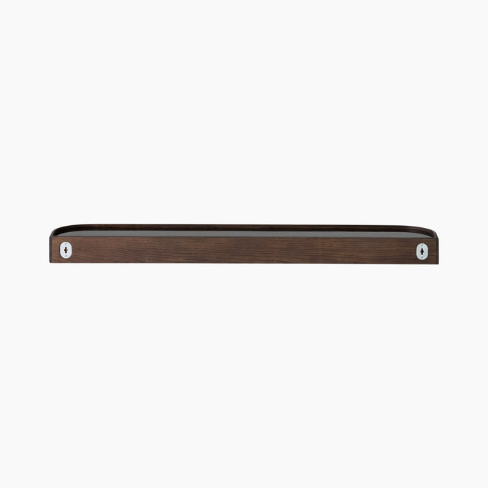 Epoch Shelf with Rack - Dark Stained Oak