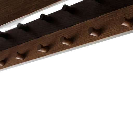 Epoch Shelf with Rack - Dark Stained Oak