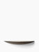 Front view of the large Gridy Fungi Shelf in dark ash, highlighting its organic, curved shape against a white background.
