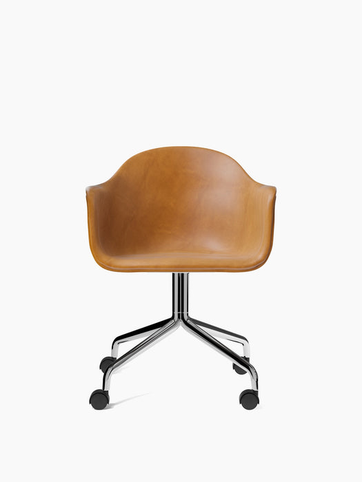 Harbour Dining Chair, Polished Aluminium Star Base w/Casters - Dakar - 0250