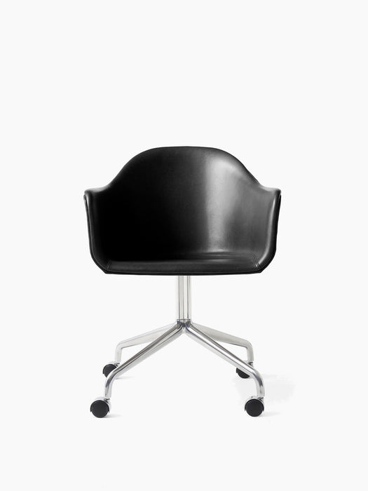 Harbour Dining Chair, Polished Aluminium Star Base w/Casters - Dakar - 0842