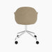 Harbour Dining Chair, Polished Aluminium Star Base w/Casters - Audo Bouclé 02