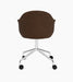 Harbour Dining Chair, Polished Aluminium Star Base w/Casters - Audo Bouclé 07
