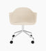 Harbour Dining Chair, Polished Aluminium Star Base w/Casters - Logan Jasmine