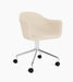 Harbour Dining Chair, Polished Aluminium Star Base w/Casters - Logan Jasmine