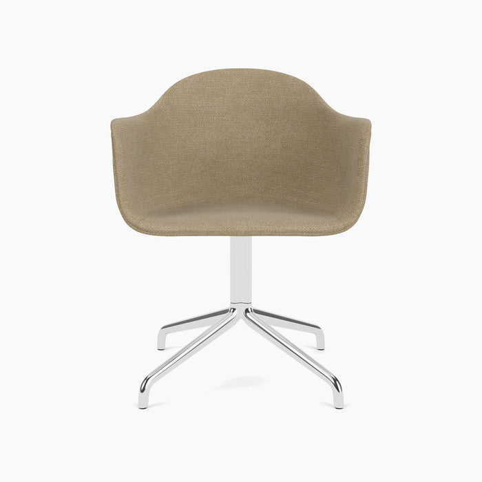 Harbour Dining Chair, Polished Aluminium Star Base - Audo Bouclé 02