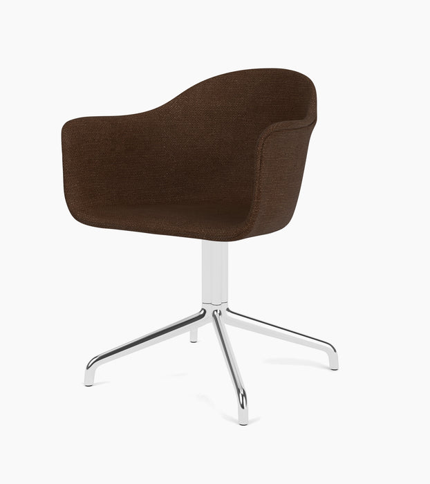 Harbour Dining Chair, Polished Aluminium Star Base - Audo Bouclé 07