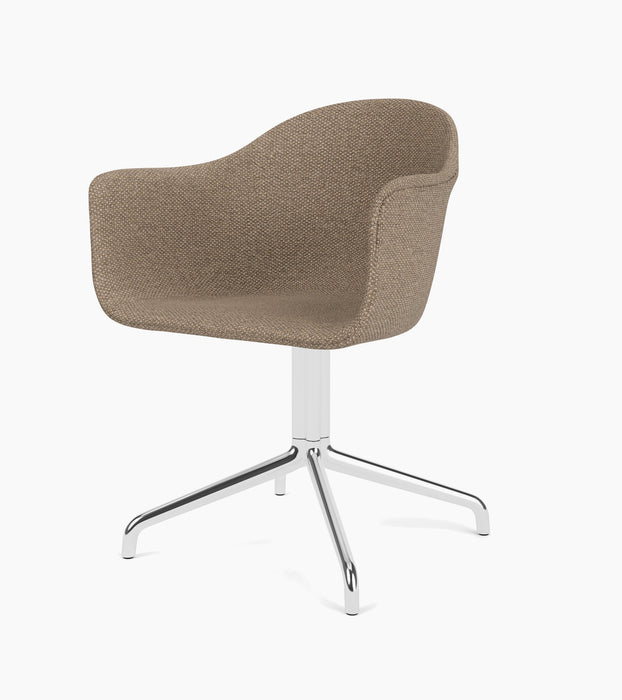 Harbour Dining Chair, Polished Aluminium Star Base - Logan Flint
