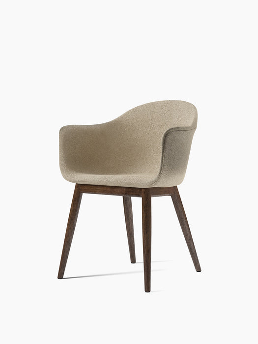 Harbour Dining Chair, Wooden Base - Audo Bouclé 02