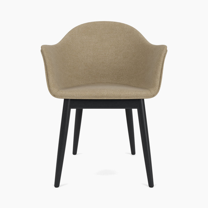 Harbour Dining Chair, Wooden Base - Audo Bouclé 02