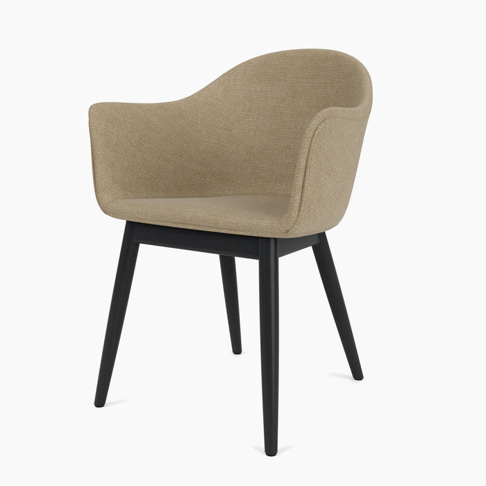 Harbour Dining Chair, Wooden Base - Audo Bouclé 02