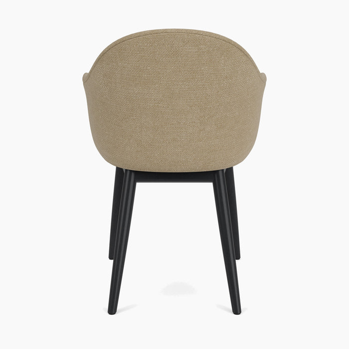 Harbour Dining Chair, Wooden Base - Audo Bouclé 02