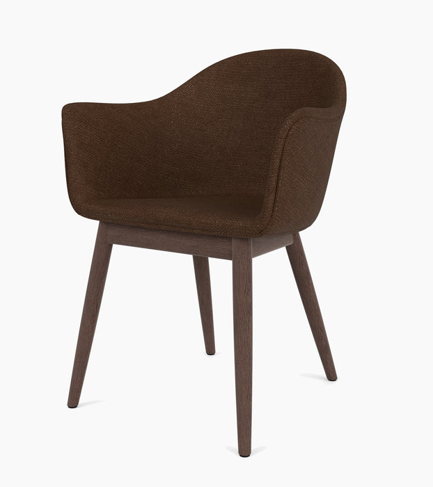 Harbour Dining Chair, Wooden Base - Audo Bouclé 07