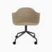 Harbour Dining Chair, Black Star Base w/Casters - Audo Bouclé 02