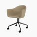 Harbour Dining Chair, Black Star Base w/Casters - Audo Bouclé 02