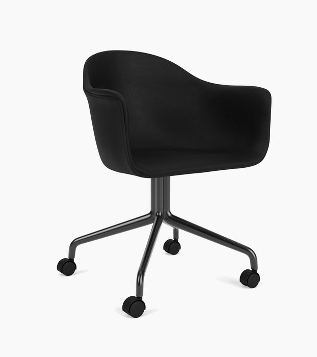 Harbour Dining Chair, Black Star Base w/Casters - Sierra 1001