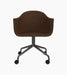Harbour Dining Chair, Black Star Base w/Casters - Audo Bouclé 07