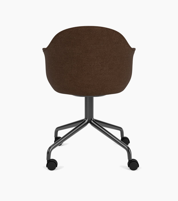 Harbour Dining Chair, Black Star Base w/Casters - Audo Bouclé 07