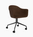 Harbour Dining Chair, Black Star Base w/Casters - Audo Bouclé 07