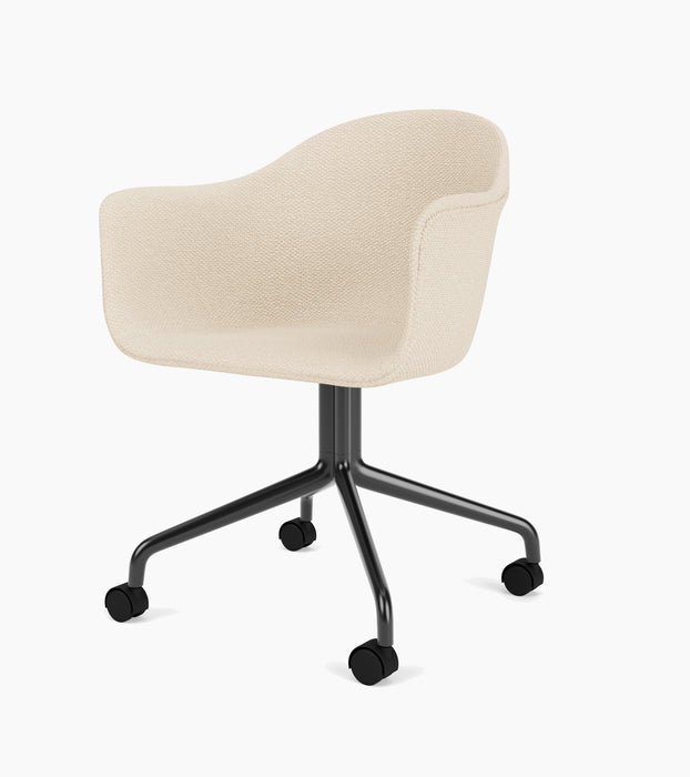 Harbour Dining Chair, Black Star Base w/Casters - Logan Jasmine