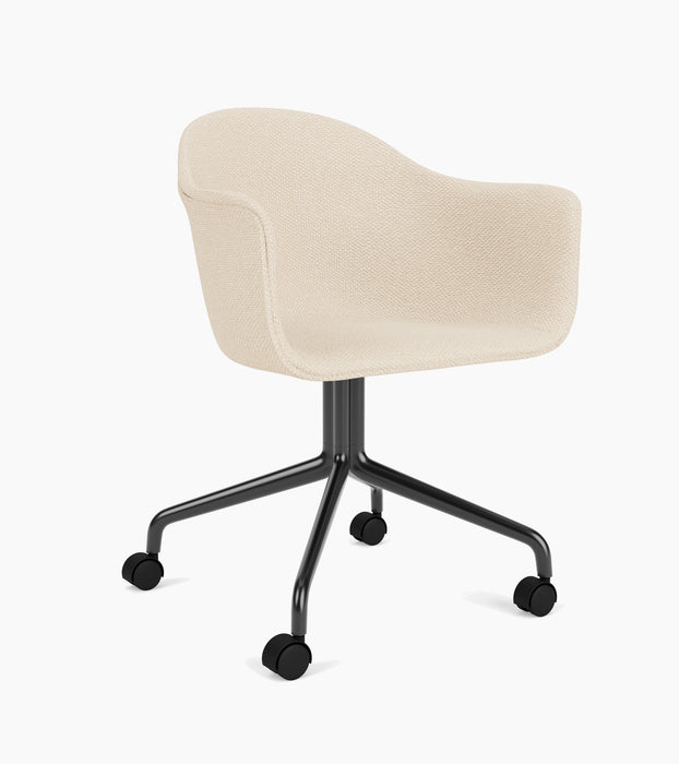 Harbour Dining Chair, Black Star Base w/Casters - Logan Jasmine