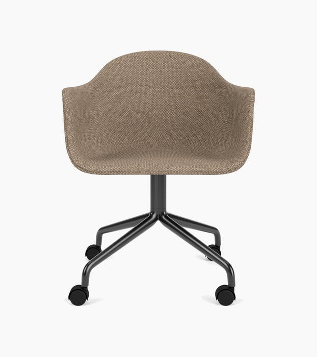 Harbour Dining Chair, Black Star Base w/Casters - Logan Flint