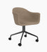 Harbour Dining Chair, Black Star Base w/Casters - Logan Flint