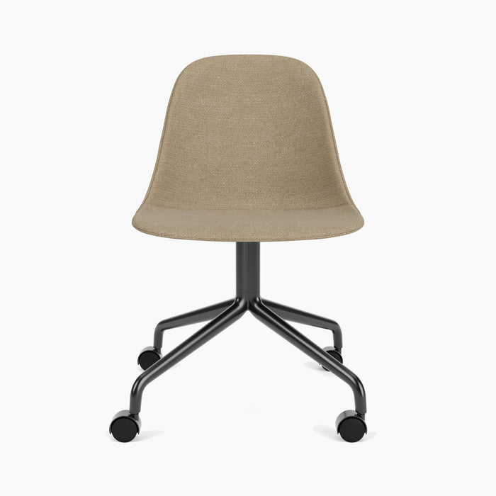 Harbour Side Dining Chair, Black Star Base w/Casters - Audo Bouclé 02