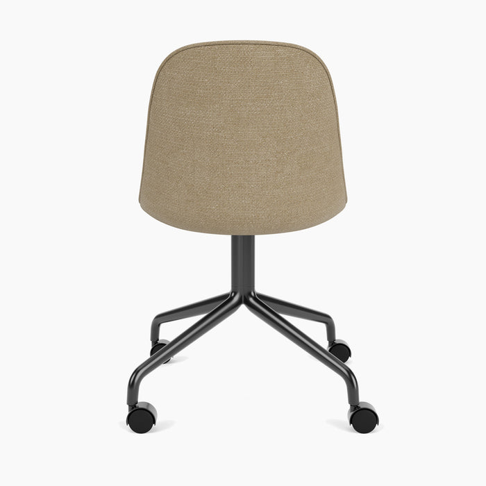 Harbour Side Dining Chair, Black Star Base w/Casters - Audo Bouclé 02